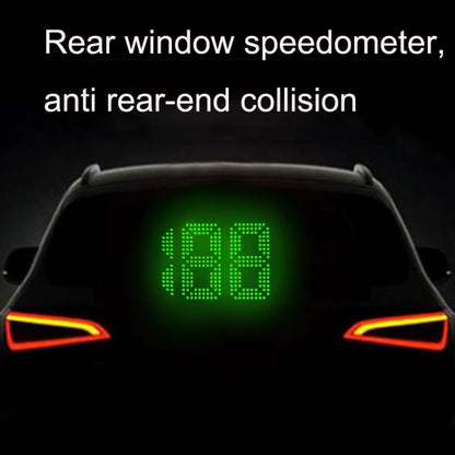 C188 GPS Rear Window Speedometer Head Up Display Speed Display HUD Car Universal - In Car by buy2fix | Online Shopping UK | buy2fix