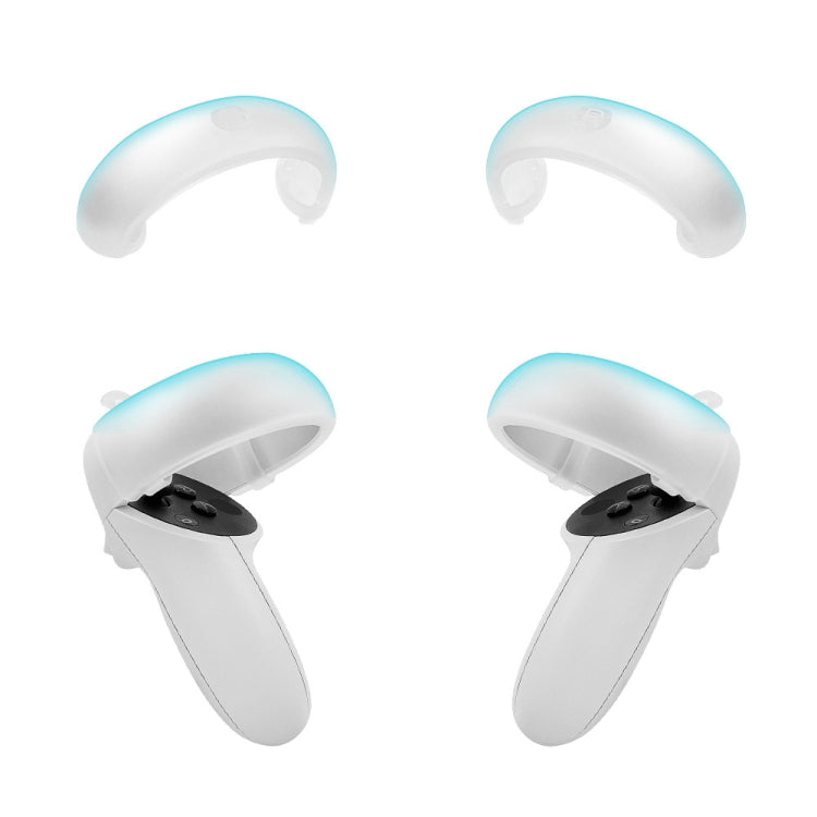 1 Pair  Controller Grip Anti-collision Silicone Ring for Oculus Quest2(Transparent) - Consumer Electronics by buy2fix | Online Shopping UK | buy2fix