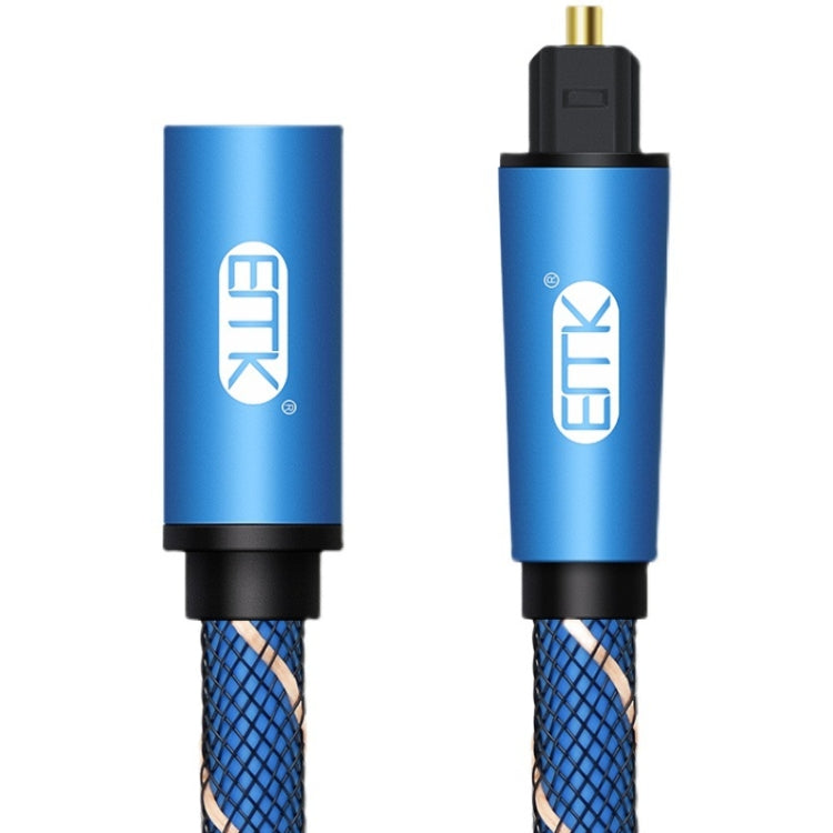 EMK Male To Female SPDIF Paired Digital Optical Audio Extension Cable, Cable Length: 1.5m (Blue) - Audio Optical Cables by EMK | Online Shopping UK | buy2fix