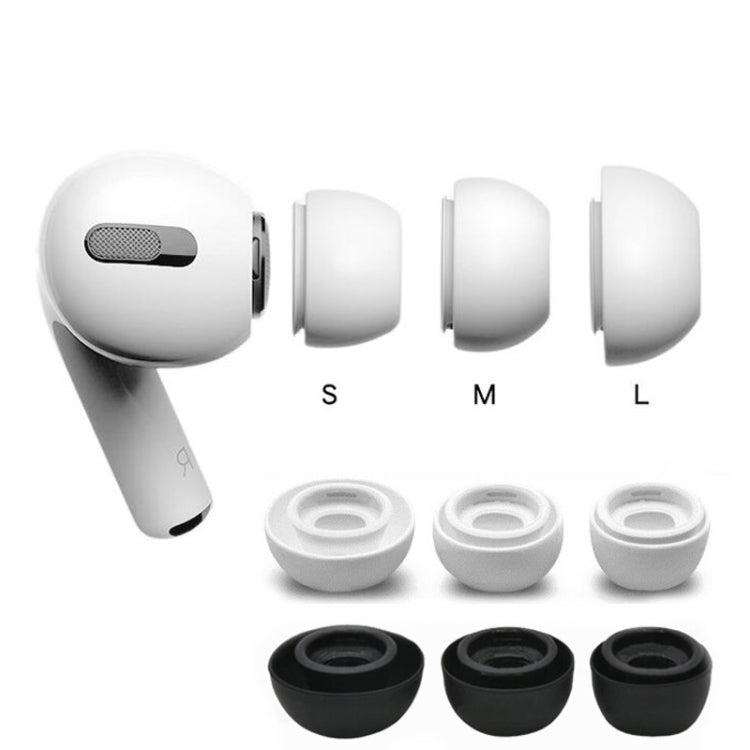 4 Sets In-Ear Headphones Silicone Earphone Earbud Case For AirPods Pro(White) - Apple Accessories by buy2fix | Online Shopping UK | buy2fix