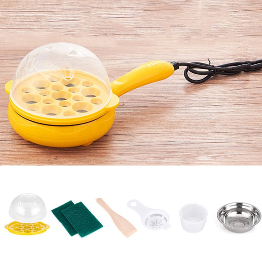 350W Electric Egg Omelette Cooker Frying Pan Steamer Cooker,EU Plug,Style: Single Layer Set Yellow - Electric Skillets by buy2fix | Online Shopping UK | buy2fix