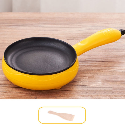 350W Electric Egg Omelette Cooker Frying Pan Steamer Cooker,EU Plug,Style: Pan+Wood Shovel Yellow - Electric Skillets by buy2fix | Online Shopping UK | buy2fix