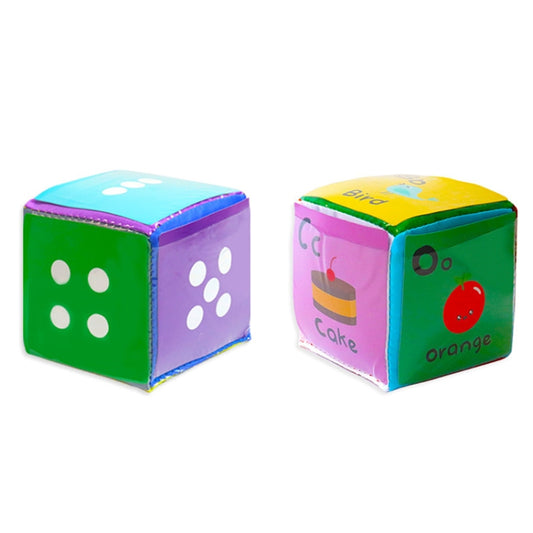 2PCS Alphanumeric Graphics Card Insertion Card Dice With Cards - Early Education Toys by buy2fix | Online Shopping UK | buy2fix