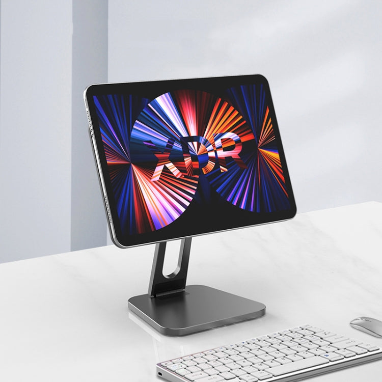 X27 Desktop Folding Rotating Tablet Magnetic Bracket For iPad Pro 11 inch (2018/2020/2021)(Grey) - Desktop Holder by buy2fix | Online Shopping UK | buy2fix