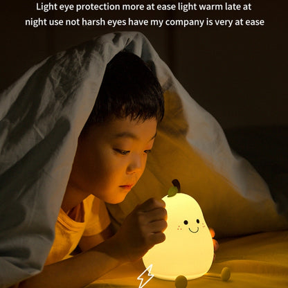L40 Home Pear Night Light Love Silicone Sleeping Lamp - LED Light by buy2fix | Online Shopping UK | buy2fix