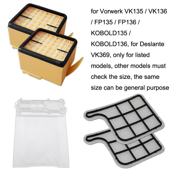 5 Sets Motor Tablet For Vorwerk VK135 / VK136 Vacuum Cleaner Accessories - Consumer Electronics by buy2fix | Online Shopping UK | buy2fix