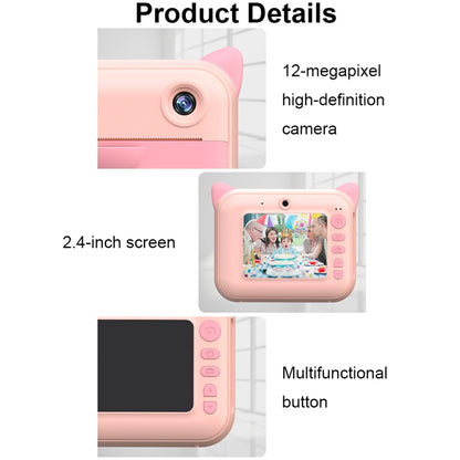 CP01 2.4 Inch HD Screen Kids Toy Camera Thermal Printing Polaroid no Memory Card(Pink) - Consumer Electronics by buy2fix | Online Shopping UK | buy2fix