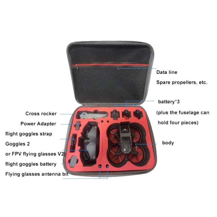 PC Hard Shell Waterproof Carrying Case for DJI Avata Drone(Black) - DJI & GoPro Accessories by buy2fix | Online Shopping UK | buy2fix