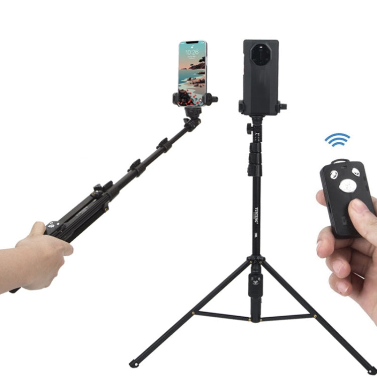 YUNTENG 1388L Tripod Selfie Stick Phone With Bluetooth Remote Control - Selfie Sticks by YUNTENG | Online Shopping UK | buy2fix