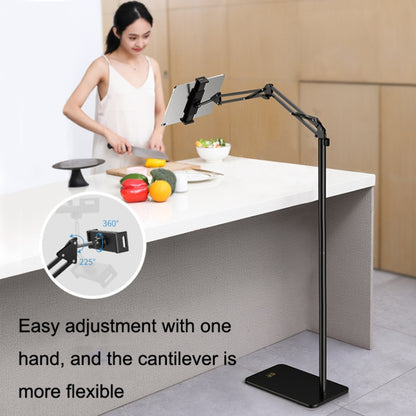 SSKY L10 Home Cantilever Ground Phone Holder Tablet Support Holder, Style: Retractable (White) - Lazy Bracket by SSKY | Online Shopping UK | buy2fix