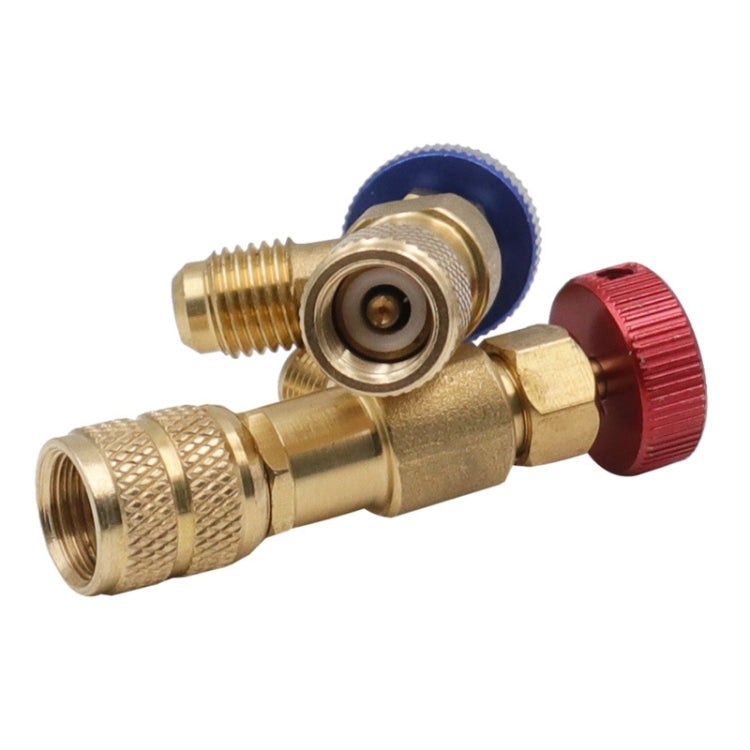 Air Conditioner Fluoridation Safety Valve Refrigerant Filling Connector(Side R410 Bottom R410) - In Car by buy2fix | Online Shopping UK | buy2fix