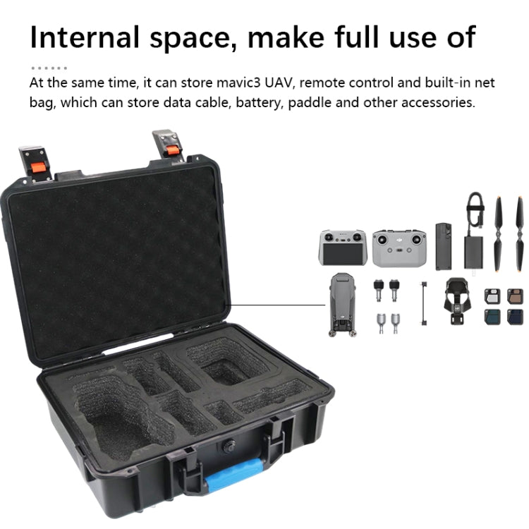 For DJI Mavic 3 Classic Drone Storage Box Portable Explosion-proof Case(Black) - DJI & GoPro Accessories by buy2fix | Online Shopping UK | buy2fix