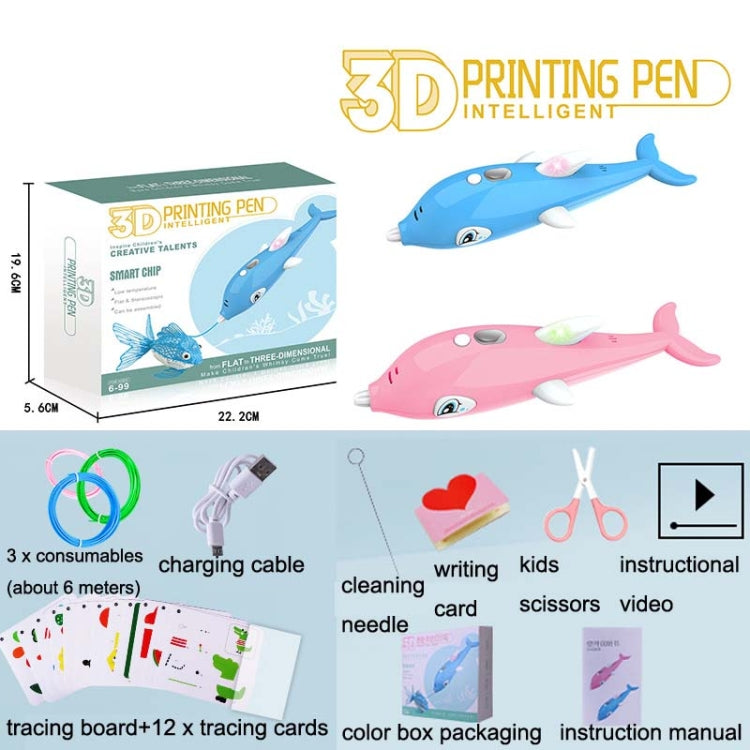Children 3D Printing Pen Low Temperature Intelligent Screen Display Voice Drawing Pen, Style:, Color: 23 Colors (Pink) - Consumer Electronics by buy2fix | Online Shopping UK | buy2fix