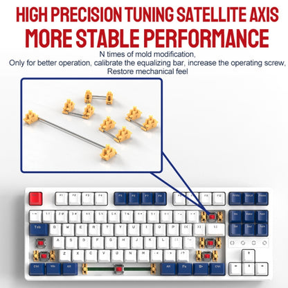 ZIYOU LANG K87 87-Keys Hot-Swappable Wired Mechanical Keyboard, Cable Length: 1.5m, Style: Green Shaft (Blue Ice Blue Light) - Wired Keyboard by ZIYOU LANG | Online Shopping UK | buy2fix