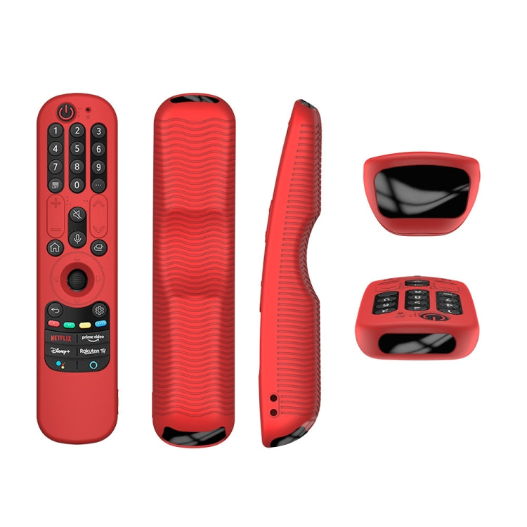 For LG An-MR21GC / AN-MR21N / AN-MR21GA TV Remote Control Silicone Protective Case(Red) - Remote Control Covers by buy2fix | Online Shopping UK | buy2fix