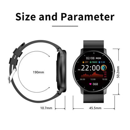 BW0223 Heart Rate/Blood Oxygen/Blood Pressure Monitoring Bluetooth Smart Calling Watch, Color: Silicone Black - Smart Wear by buy2fix | Online Shopping UK | buy2fix