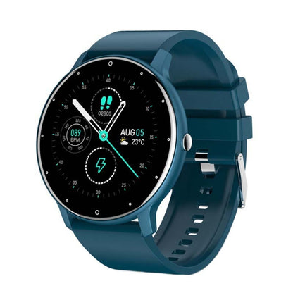 BW0223 Heart Rate/Blood Oxygen/Blood Pressure Monitoring Bluetooth Smart Calling Watch, Color: Silicone Blue - Smart Wear by buy2fix | Online Shopping UK | buy2fix