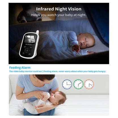 UU24 2.4 Inch Wireless Baby Monitor Camera Temperature Monitor 2 Way Audio VOX Lullaby UK Plug - Security by buy2fix | Online Shopping UK | buy2fix