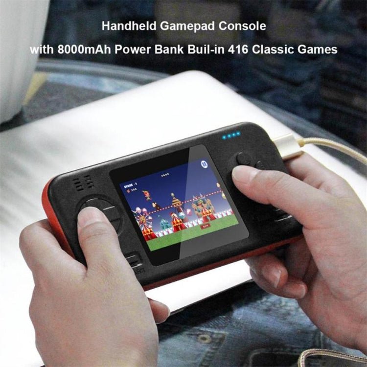 416 Pocket Console Portable Color Screen 8000mAh Rechargeable Game Machine(White Blue) - Pocket Console by buy2fix | Online Shopping UK | buy2fix