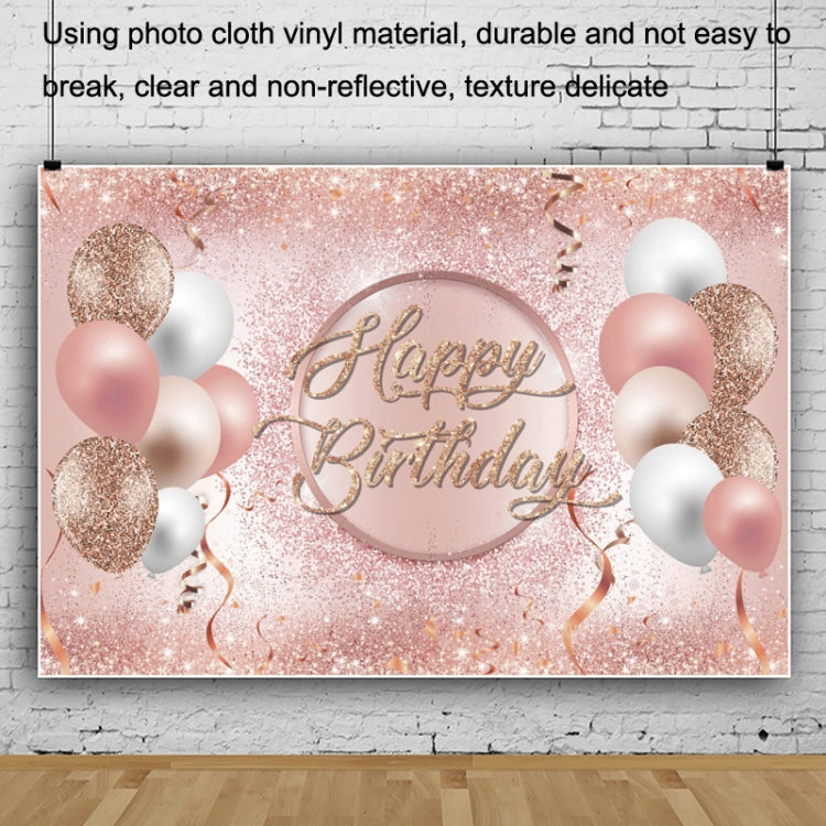 MDU05524 1.5m x 1m Rose Golden Balloon Birthday Party Background Cloth Photography Photo Pictorial Cloth - Camera Accessories by buy2fix | Online Shopping UK | buy2fix