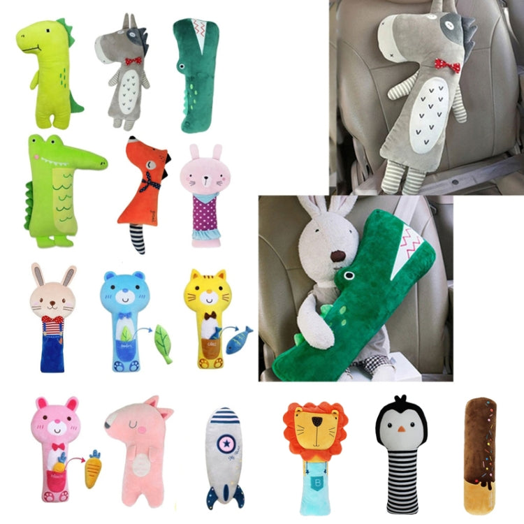 50cm Children Car Belt Cartoon Shoulder Protector Pillow(Rocket) - In Car by buy2fix | Online Shopping UK | buy2fix