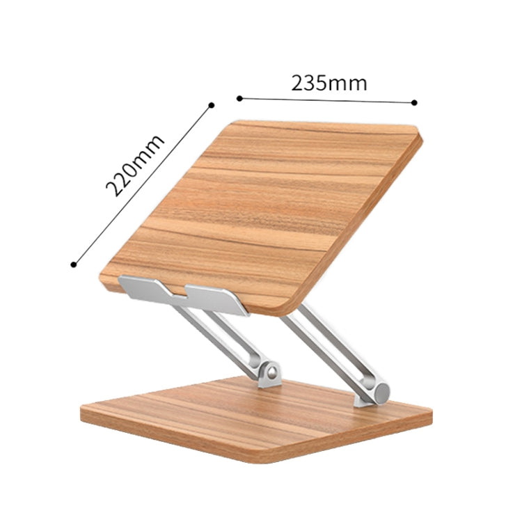 AP-2DP Desktop Liftable Wooden Tablet Laptop Support Stand(Darkwood) - Computer & Networking by buy2fix | Online Shopping UK | buy2fix