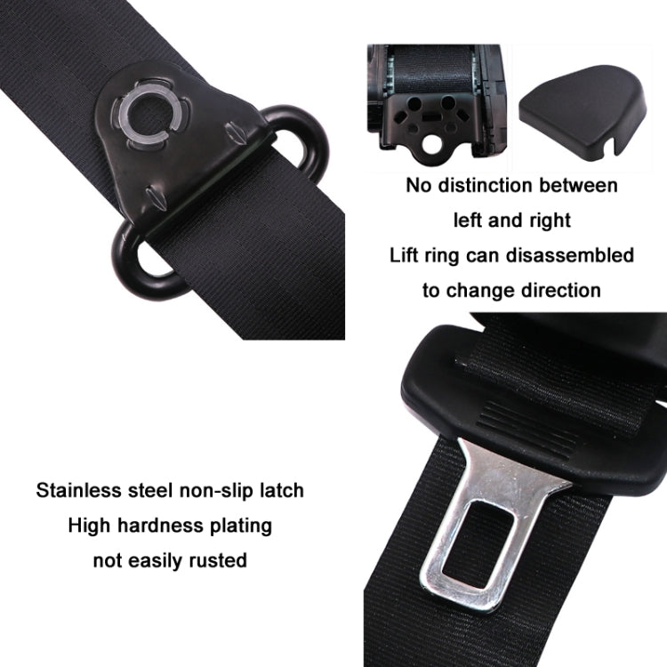 Universal 3-point Car Retrofit Seat Belt With Emergency Locking(Iron Buckle) - In Car by buy2fix | Online Shopping UK | buy2fix