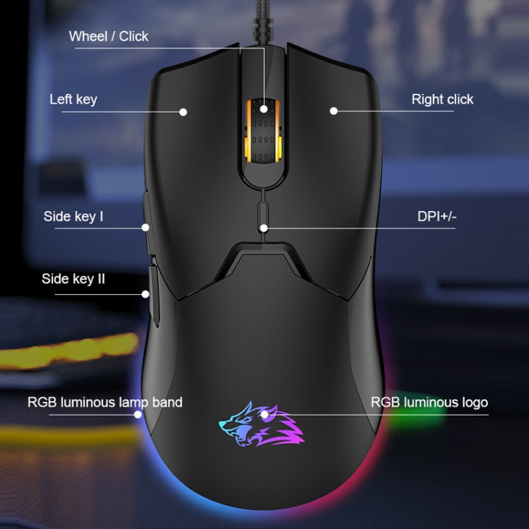 ZIYOU LANG M6 7 Keys 7200DPI Macro Programming Game RGB Backlight Mouse, Cable Length:1.5m(Blue) - Wired Mice by ZIYOU LANG | Online Shopping UK | buy2fix