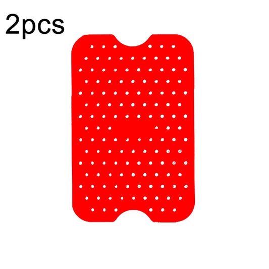 For NINJA DZ201 DZ401 Air Fryers 2pcs Silicone Pad Rectangular Liner(Red) - Home & Garden by buy2fix | Online Shopping UK | buy2fix