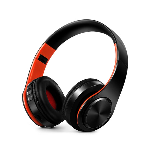LPT660 Bluetooth Wireless Headset HIFI Stereo Sports Headphones(Black+Orange) - Apple Accessories by buy2fix | Online Shopping UK | buy2fix