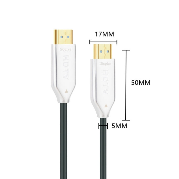 2.0 Version HDMI Fiber Optical Line 4K Ultra High Clear Line Monitor Connecting Cable, Length: 10m(White) - Cable by buy2fix | Online Shopping UK | buy2fix