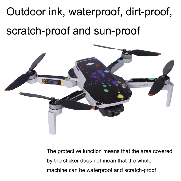 Sunnylife MM2-TZ452 For DJI Mini 2 Waterproof PVC Drone Body + Arm + Remote Control Decorative Protective Stickers Set(Carbon Pattern Red) - DJI & GoPro Accessories by Sunnylife | Online Shopping UK | buy2fix
