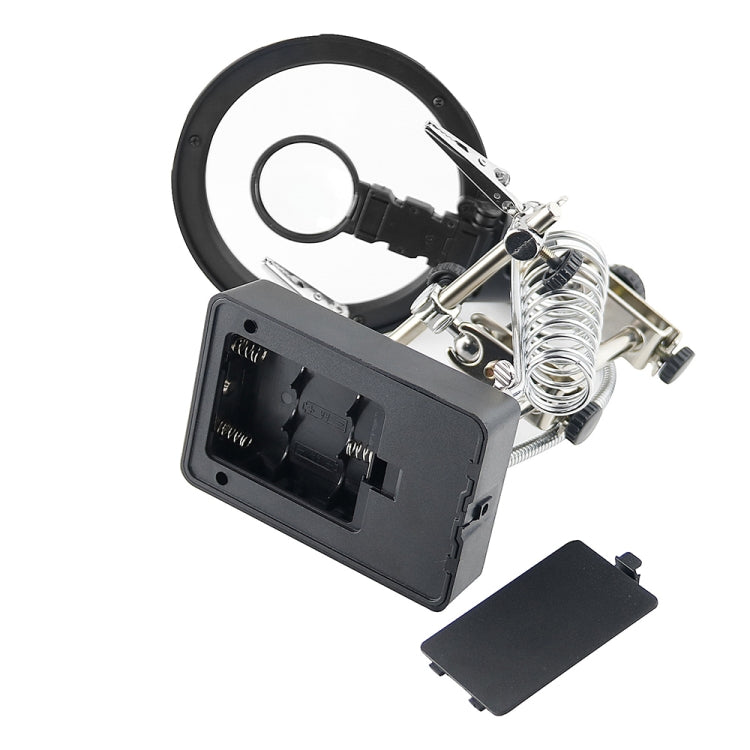 16129-C 2.5X/7.5X/10X LED Lighting Auxiliary Bracket Maintenance Magnifier(EU Plug) - Consumer Electronics by buy2fix | Online Shopping UK | buy2fix