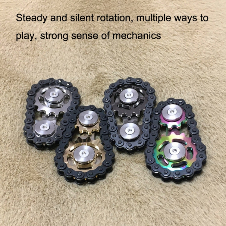 Black Chain Gyro Fingertip Gyro EDC Metal Toy Gear Sprocket Flywheel, Color: Colorful - Spinning Toys by buy2fix | Online Shopping UK | buy2fix