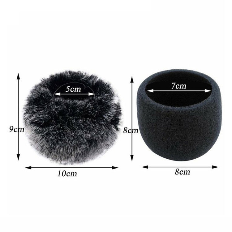 For Blue Yeti Pro Anti-Pop and Windproof Sponge/Fluffy Microphone Cover, Color: Black Sponge - Consumer Electronics by buy2fix | Online Shopping UK | buy2fix