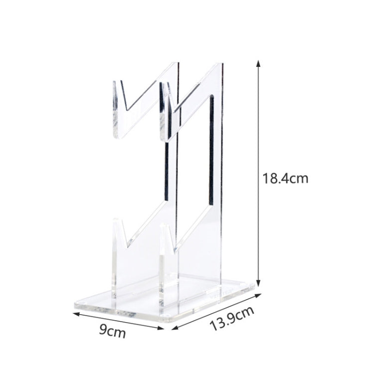 For PS4/ PS5/PS3 Acrylic Double Layer Game Handle Storage Bracket (Transparent) - Holder by buy2fix | Online Shopping UK | buy2fix