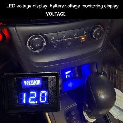 DES-2 Car Battery Voltage Meter DC LED Digital Display 12V Motorcycle RV Yacht Voltage Meter Detector(White) - Consumer Electronics by buy2fix | Online Shopping UK | buy2fix