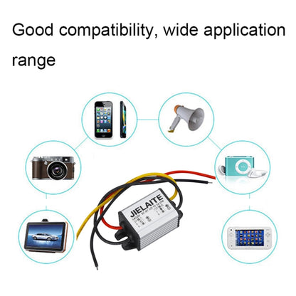 JIELAITE LK1253 15W Aluminum Alloy Intelligent Protection Waterproof Car Power Converter(12V to 5V/3A) - In Car by JIELAITE | Online Shopping UK | buy2fix