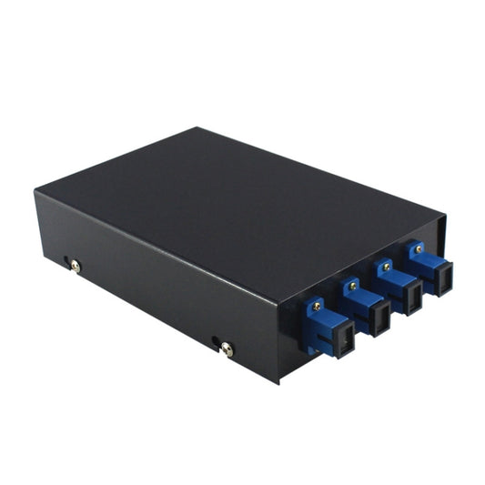 4 Ports Desktop Optical Fiber Terminal Box Founded Wall With SC Tailed Fiber Flange - Fiber Receiver by buy2fix | Online Shopping UK | buy2fix