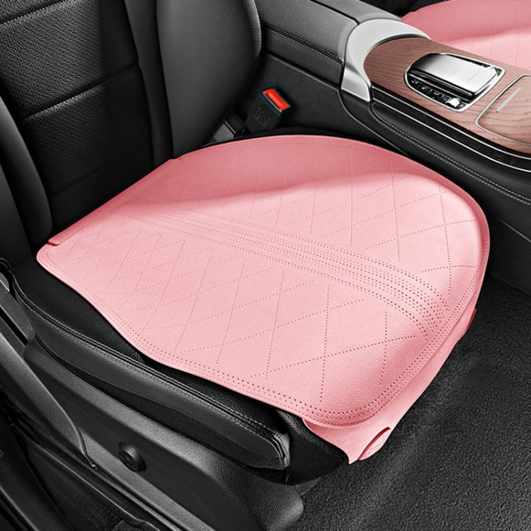 Flip-fur Car Cushion Breathable Ventilation Cushion for Four Seasons, Style: Front Cushion(Pink) - In Car by buy2fix | Online Shopping UK | buy2fix