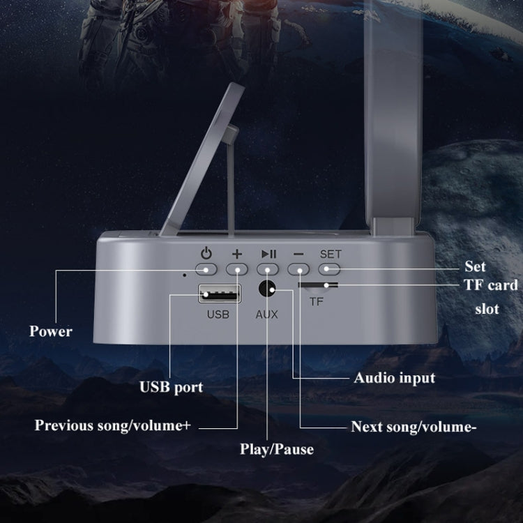 Y-558 Magnetic Levitation Astronaut TWS Bluetooth Speaker With RGB Light,Style: Silver Basic - Desktop Speaker by buy2fix | Online Shopping UK | buy2fix