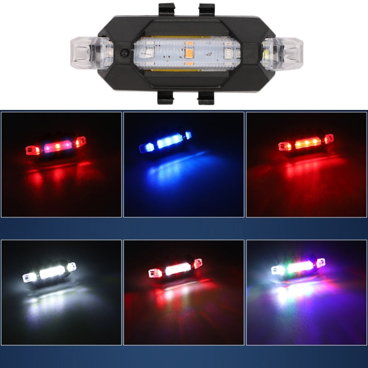 Motorcycle Bicycle Charging Strobe Decorative Warning Tail Light(Blue Light) - Taillights by buy2fix | Online Shopping UK | buy2fix