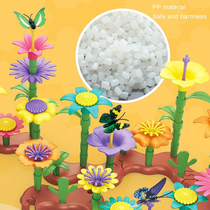 90pcs/set Children Intellectual Development DIY Assembly Flower Arrangement Toys - Building Blocks by buy2fix | Online Shopping UK | buy2fix