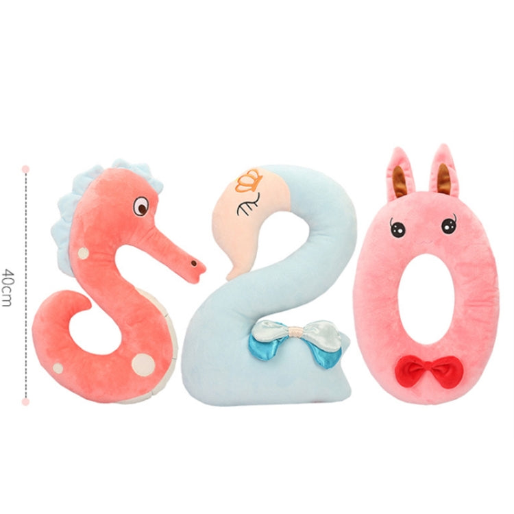 40cm Number Plush Doll Toys Soft Pillow For Kids Children(Number 0) - Soft Toys by buy2fix | Online Shopping UK | buy2fix