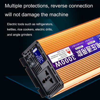 XINBOKE Universal Positive Wave Car Inverter Home Solar Inverter 60V/72V 3000W To 220V 1200W - In Car by XINBOKE | Online Shopping UK | buy2fix