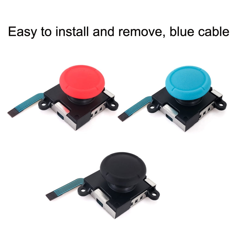 For Nintendo Switch 2pcs Game Console 3D Left Right Interoperability Rocker Remote Sensing Joystick(Red) - Repair & Spare Parts by buy2fix | Online Shopping UK | buy2fix