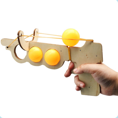 Wooden DIY Table Tennis Elastic Model Children Physical Science Experiment Assembly Toy(Elastic Model) - Puzzle Toys by buy2fix | Online Shopping UK | buy2fix