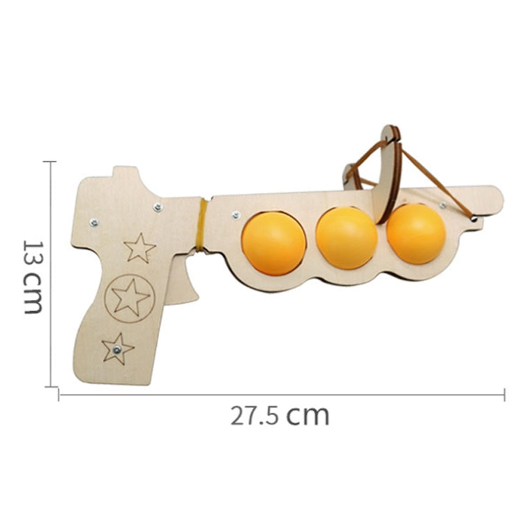 Wooden DIY Table Tennis Elastic Model Children Physical Science Experiment Assembly Toy(Elastic Model) - Puzzle Toys by buy2fix | Online Shopping UK | buy2fix