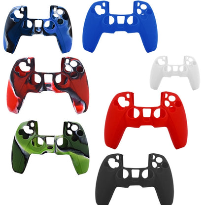 For PS5 Controller Silicone Case Protective Cover, Product color: Camouflage Green - Cases by buy2fix | Online Shopping UK | buy2fix