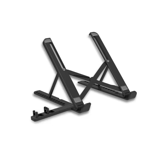 2 In 1 Laptop Mobile Phone Stand Heightening Cooling Stand(Black) -  by buy2fix | Online Shopping UK | buy2fix